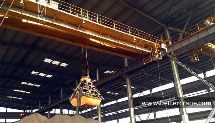 5 ton overhead crane with grab bucket for sale Pakistan 