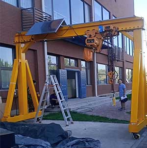 10 ton portable gantry crane for reference