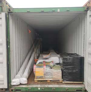  Main parts and structures of 10 ton portable gantry crane packed and delivered to Canada by container