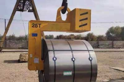 25 ton gantry crane with c hook for horizontal coil handling