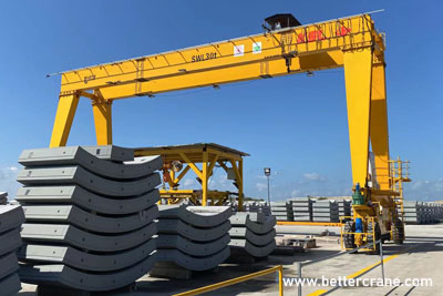 Rubber-Tired Gantry Cranes (RTG) for Subway Construction