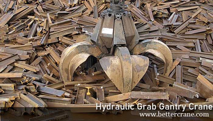 Hydraulic Orange Peel Grabs for double girder gantry crane