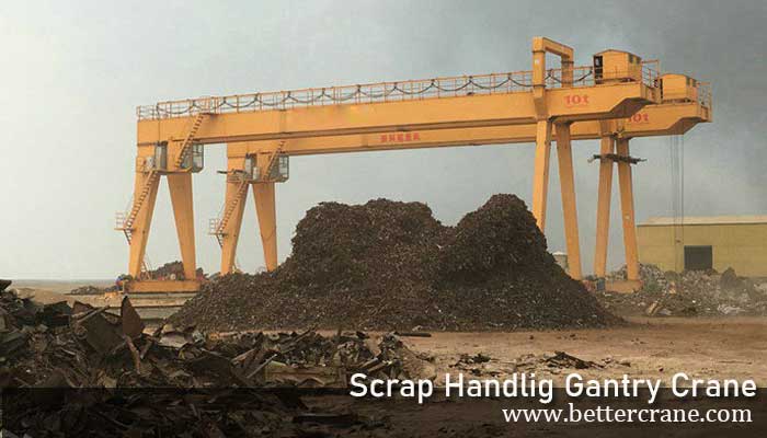 Orange Peel Grab Gantry Crane for Scrap Metal Yard