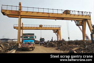 Orange Peel Grab Gantry Crane for Scrap Metal Yard