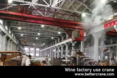 Overhead Crane with Grab Bucket for Wine & Alcohol Factory