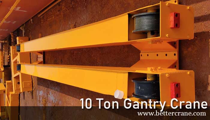 Ground beam - one of the main parts of 10 ton gantry crane for South Africa 