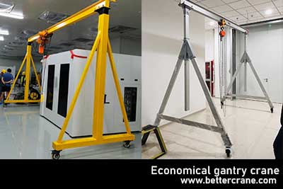 Manual Gantry Cranes 1/2 -5 Ton, Cheap Hand Push Gantry Crane 