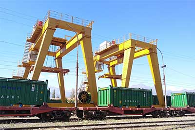  Railway use gantry crane for tain loading and unloading 