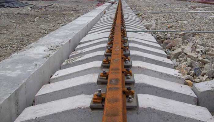 floor mounted gantry crane rail foundation 