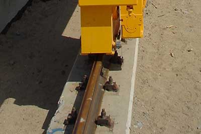 floor mounted gantry crane rail