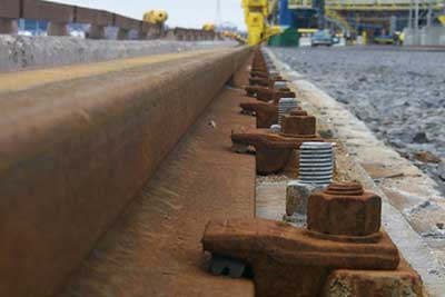 floor mounted gantry crane rail