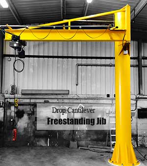 Drop cantilever jib crane 