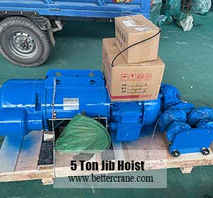 5 ton explosion proof hoist for floor mounted electric jib crane