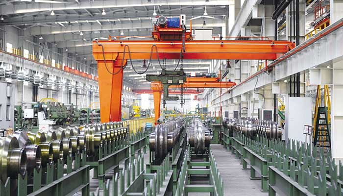 20 Ton Semi Gantry Crane with Double Girder Design Used In Machining Workshop