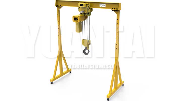 Portable gantry crane 3d presentation for your reference - Yuantai Portale Gantry Crane 