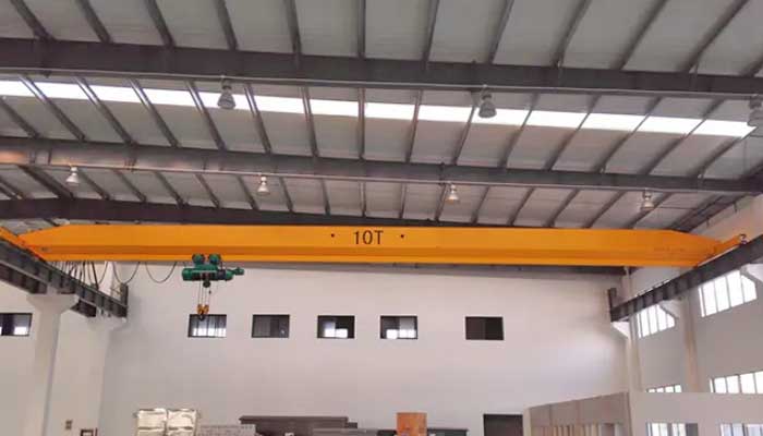 10 ton industrial overhead crane for indoor use 