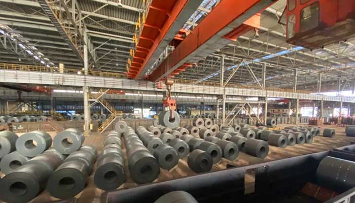 coil handling in steel mill 