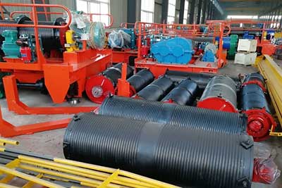 Overhead crane winch drum for heavy duty double girder overhead crane