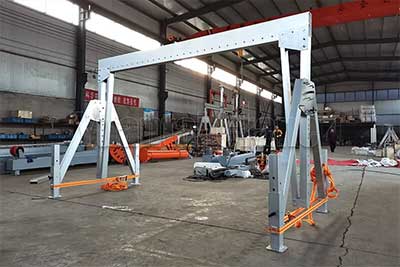 Selfstanding Stationery Aluminum Gantry Crane