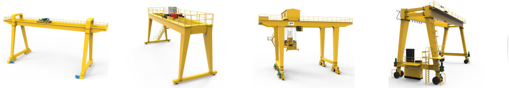 main types of double girder gantry cranes 