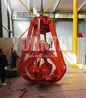 Double rope orange peel grab production