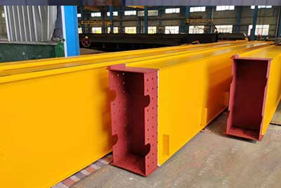 20 meters long main girder dissembled or devidied into 2 sections for easy transportation