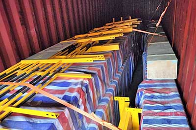 main girder and steel structrues for delivery to Saudi arabia by containers