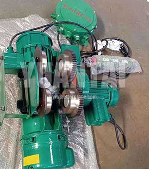 Explosion proof hoist trolley