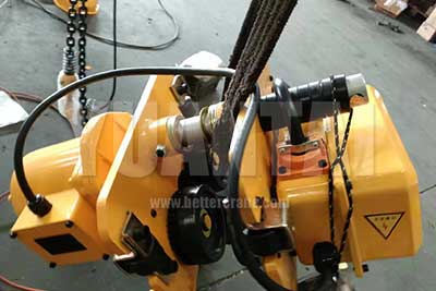 Electric travelling motorized electric chain hoist