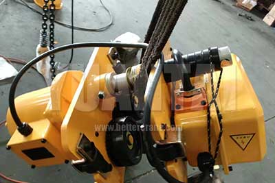  Electric travelling motorized electric chain hoist 