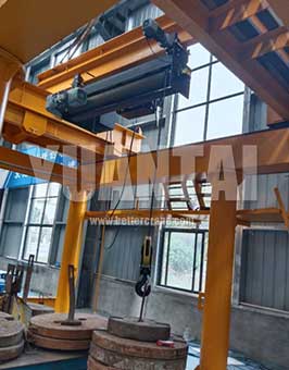 on the testing platform at factory