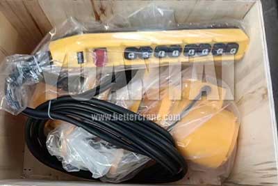 Pendant crane control for 2 ton portable gantry crane