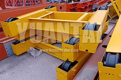 Electric wire rope hoist trolley for 10 ton doubl girder bridge crane