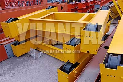 Electric wire rope hoist trolley for 10 ton doubl girder bridge crane 