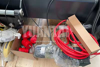 Hoist, control, wires, buffers and other parts for 10 ton double girder overhead crane kit
