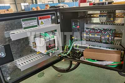 Electric cabinet fo 3 ton 12 m overhead crane kit project in Myanmar