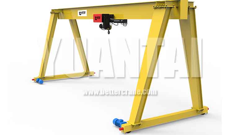 European style single girder gantry crane for sale Congo 