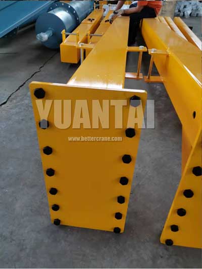  Steel legs of 1 ton fixed height mobile gantry crane 