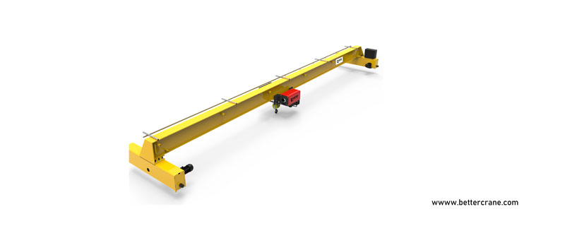 European style single girder overhead crane 15 ton 3 d presentation for sale Paraguay