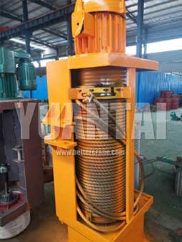 Single speed electric wire rope hoist 40 ton 8 m lifting height for sale 