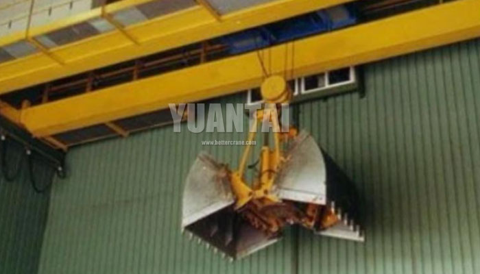 cement handling grab bucket crane 