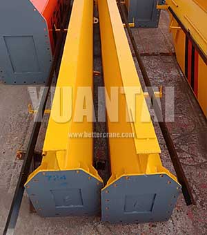 U shaped girder + I beam main girder of suspension crane 10 ton