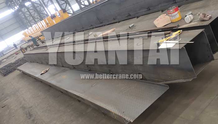 Main girder of 20 ton double girder gantry crane with platform for sale Ghana