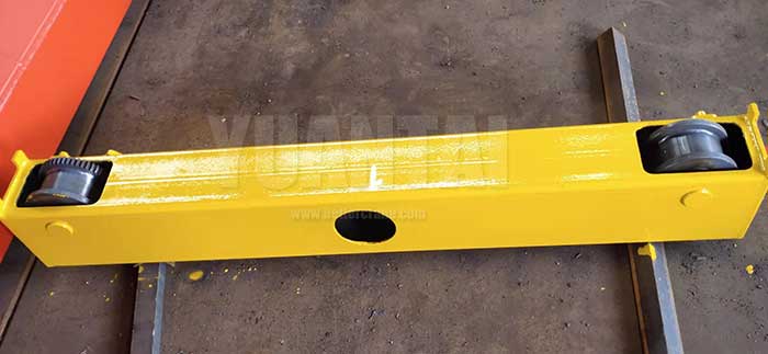 End carriage of 1 ton single girder overhead travelling crane 