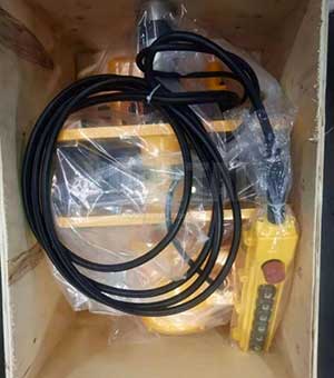 Electric trolley and hoist control of floor mounted pillar jib crane 5 ton