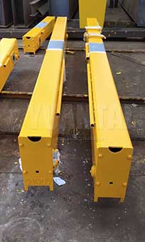 End carriages of single girder overhead crane 5 ton