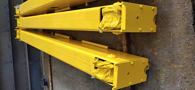  End carriages of 5 ton single girder eot crane for sale  Indonesia.