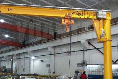  floor mounted electric chain hoist jib crane 