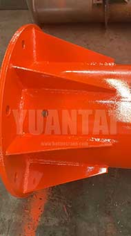 Foundation plate of jib crane column