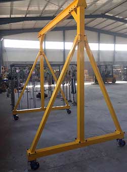 manual travelling portable gantry crane 3 ton